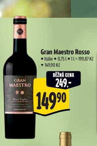   Gran Maestro Rosso 0,75 l
