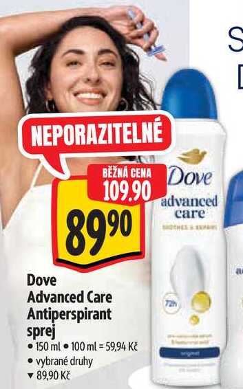   Dove Advanced Care Antiperspirant sprej 150 ml