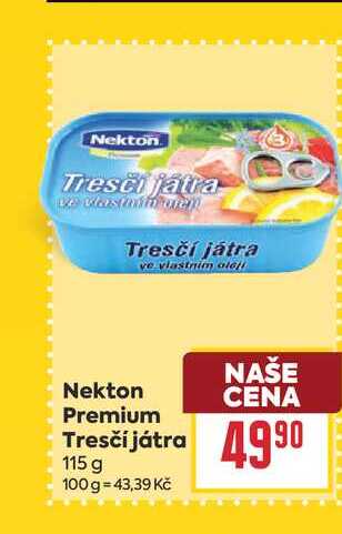 Nekton Premium Tresčí játra 115 g 