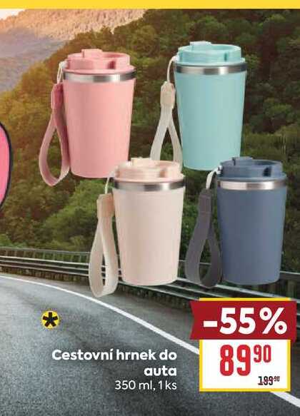 Cestovní hrnek do auta 350 ml, 1 ks