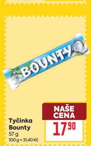 Tyčinka Bounty 57 g