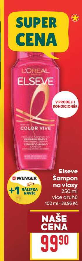 Elseve Šampon na vlasy 250 ml BILLA