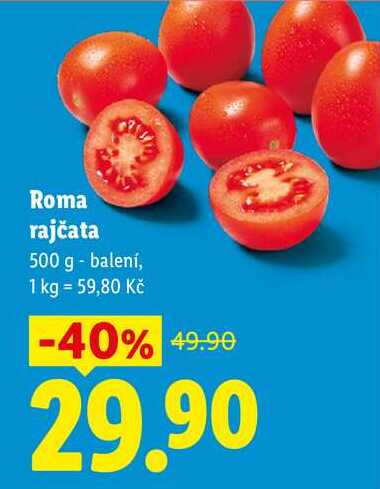Roma rajčata, 500 g 