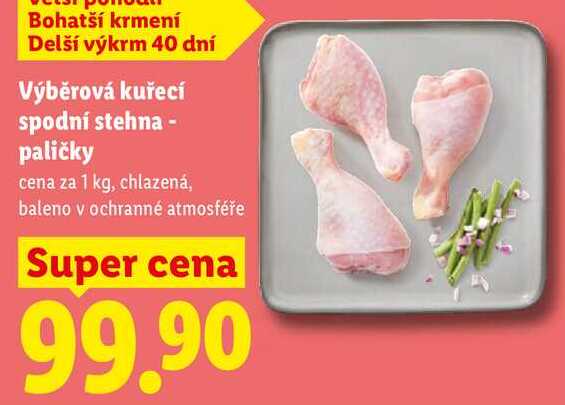 Výběrová kuřecí spodní stehna - paličky, cena za 1 kg