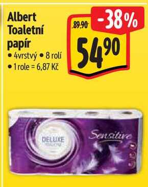 Albert Toaletní papír, 8 rolí 