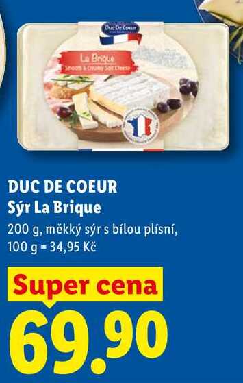 DUC DE COEUR Sýr La Brique, 200 g