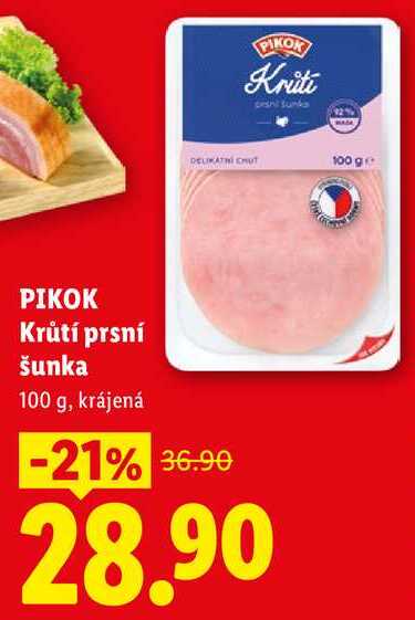 PIKOK Krůtí prsní šunka, 100 g