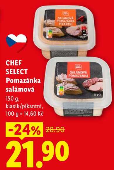 CHEF SELECT Pomazánka salámová, 150 g