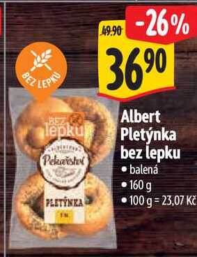 Albert Pletýnka bez lepku, 160 g