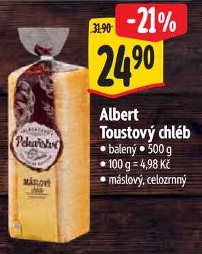 Albert Toustový chléb, 500 g