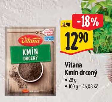 Vitana Kmín drcený, 28 g