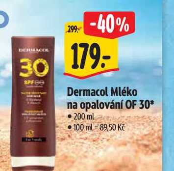 Dermacol Mléko na opalování OF 30, 200 ml Albert