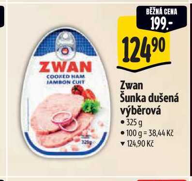 Zwan Šunka dušená výběrová, 325 g 