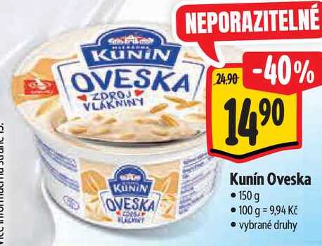 Kunín Oveska, 150 g 