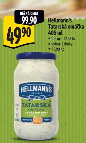 Hellmann's Tatarská omáčka, 405 ml 