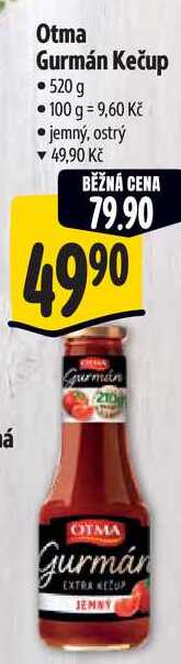 Otma Gurmán Kečup, 520 g 
