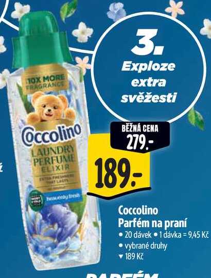 Coccolino Parfém na praní, 20 dávek