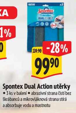 Spontex Dual Action utěrky, 3 ks Albert