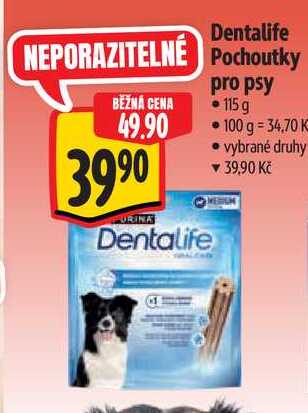 Dentalife Pochoutky pro psy, 115 g