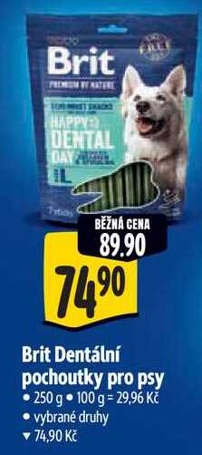 Brit Dentální pochoutky pro psy, 250 g 