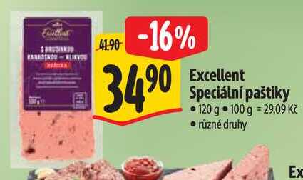 Excellent Speciální paštiky, 120 g 