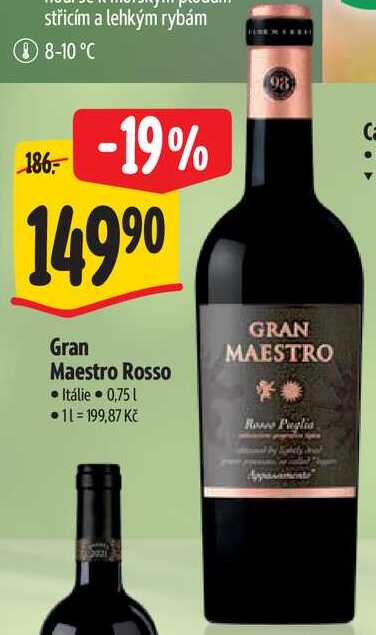 Gran Maestro Rosso, 0,75 l
