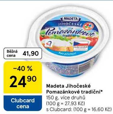 Madeta Jihočeské Pomazánkové tradiční, 150 g