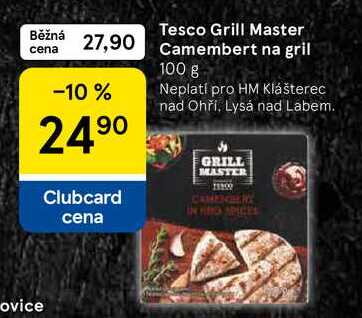 Tesco Grill Master Camembert na gril, 100 g 