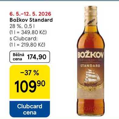 Božkov Standard 28%, 0,5 l