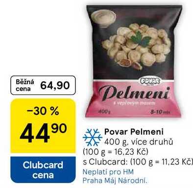 Povar Pelmeni, 400 g, více druhů 