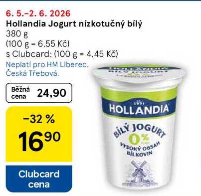 Hollandia Jogurt nízkotučný bílý, 380 g 