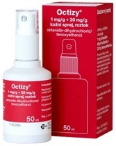 Octizy 1 mg/g + 20 mg/g kožní sprej, roztok