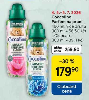 Coccolino Parfém na praní, 460 ml, více druhů Tesco
