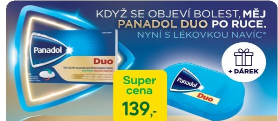 Panadol Duo 500mg/200mg, 20 potahovaných tablet