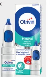 Otrivin Menthol 1 mg/ml, nosní sprej, roztok 10 ml