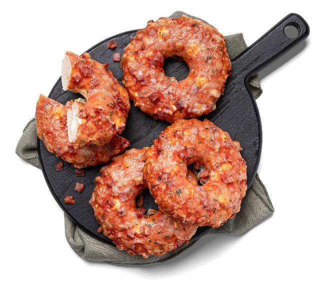 Pizza donut šunka a mozzarella