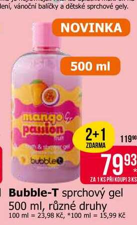 Bubble-T sprchový gel 500 ml, různé druhy Teta drogerie