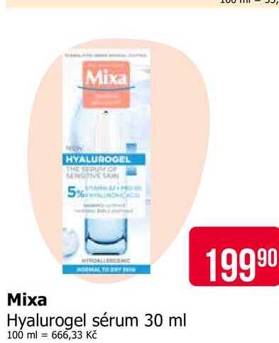 Mixa Hyalurogel sérum 30 ml