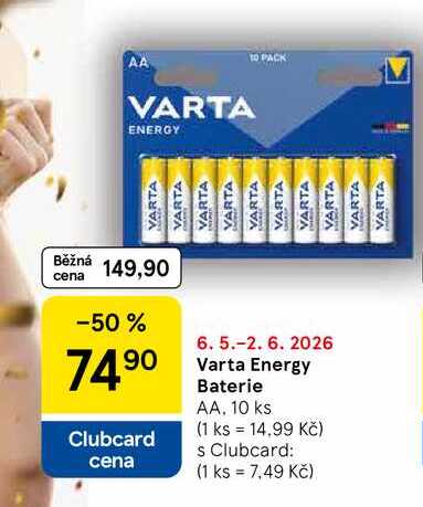 Varta Energy Baterie AA, 10 ks  