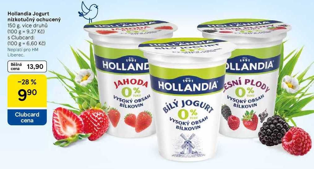 Hollandia Jogurt nízkotučný ochucený, 150 g, více druhů  