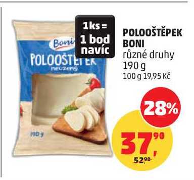 POLOOŠTĚPEK BONI různé druhy, 190 g  