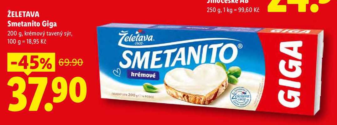 ŽELETAVA Smetanito Giga, 200 g