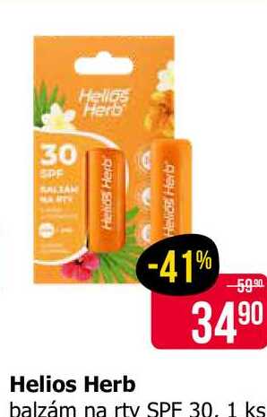 Helios Herb balzám na rty SPF 30 1 ks 