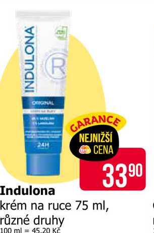 Indulona krém na ruce 75 ml, různé druhy