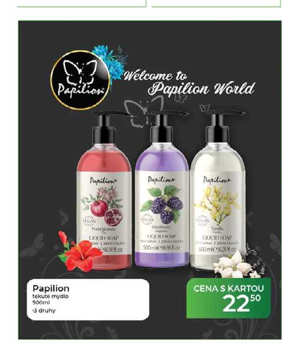 Papilion tekuté mydlo 500ml 
