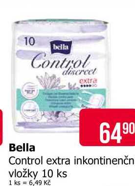 Bella Control extra inkontinenční vložky 10 ks Teta drogerie