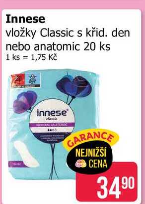 Innese vložky Classic s křid. den nebo anatomic 20 ks 