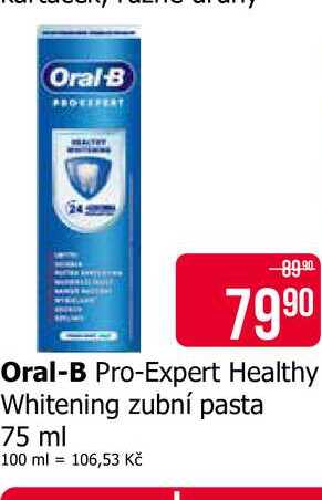 Oral-B Pro-Expert Healthy Whitening zubní pasta 75 ml Teta drogerie