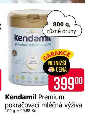 Kendamil Premium pokračovací mléčná výživa 800 g Teta drogerie