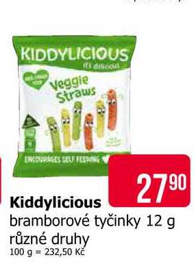 Kiddylicious bramborové tyčinky 12 g různé druhy Teta drogerie
